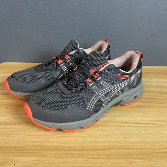 Asics Gel-Venture 8 Trail Running Shoes Women Size 10 D Wide Gray Sneakers - Picture 4 of 8
